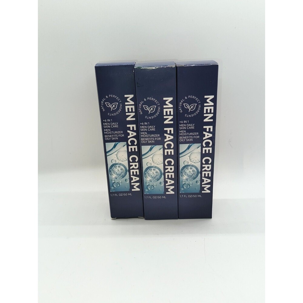 Lot of 3 Men Face Cream Moisturizer 1.7 fl oz / 50 mL NEW Unbranded